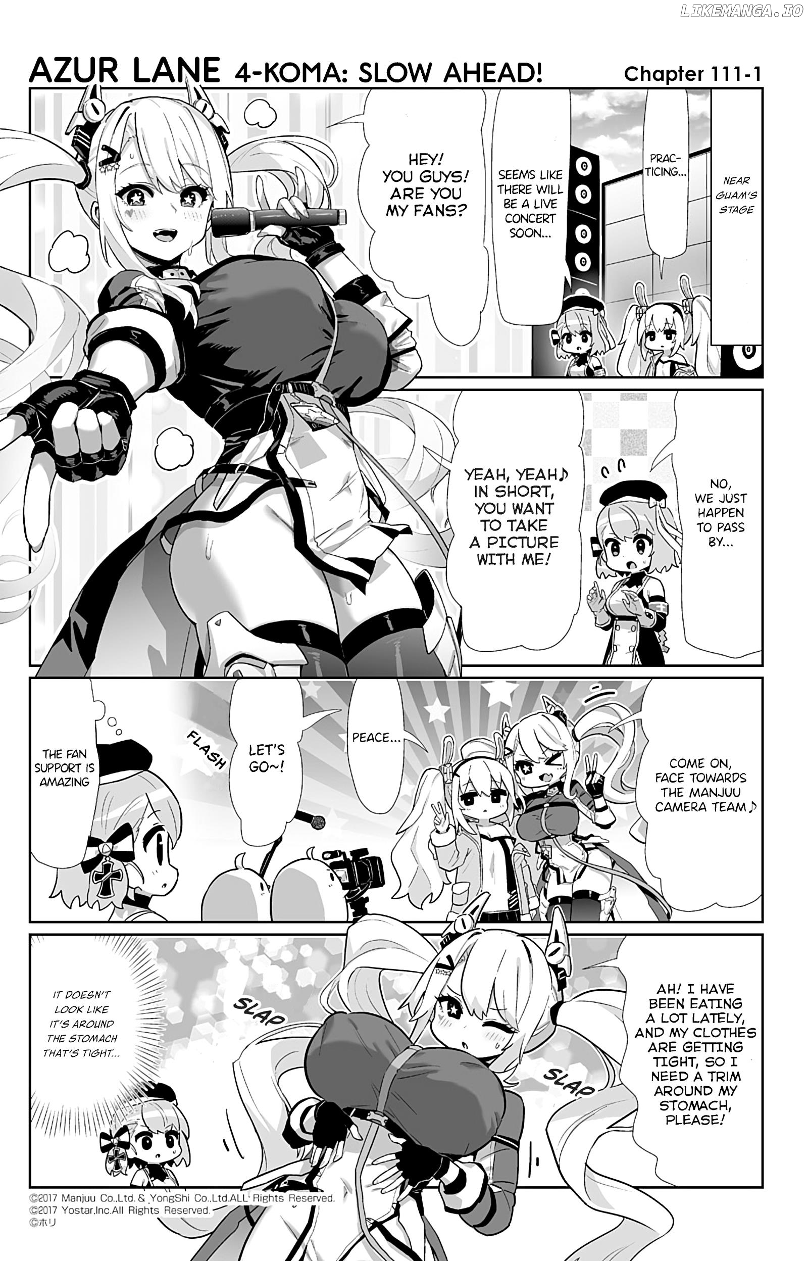 Azur Lane 4-Koma: Slow Ahead Chapter 111 - page 1
