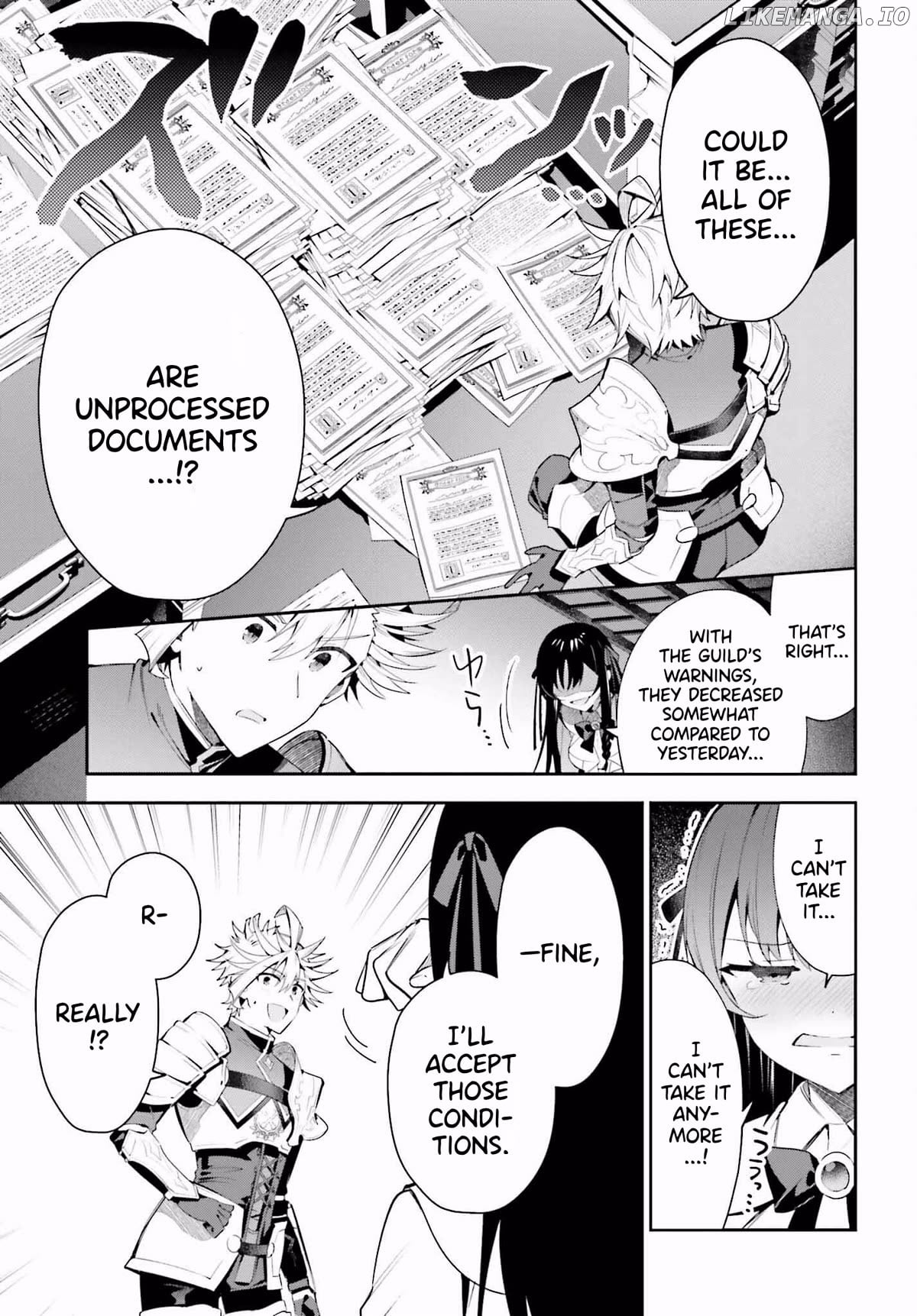 I’m the guild receptionist, but since I don’t want to work overtime, I think I’ll just solo the boss Chapter 26 - page 17