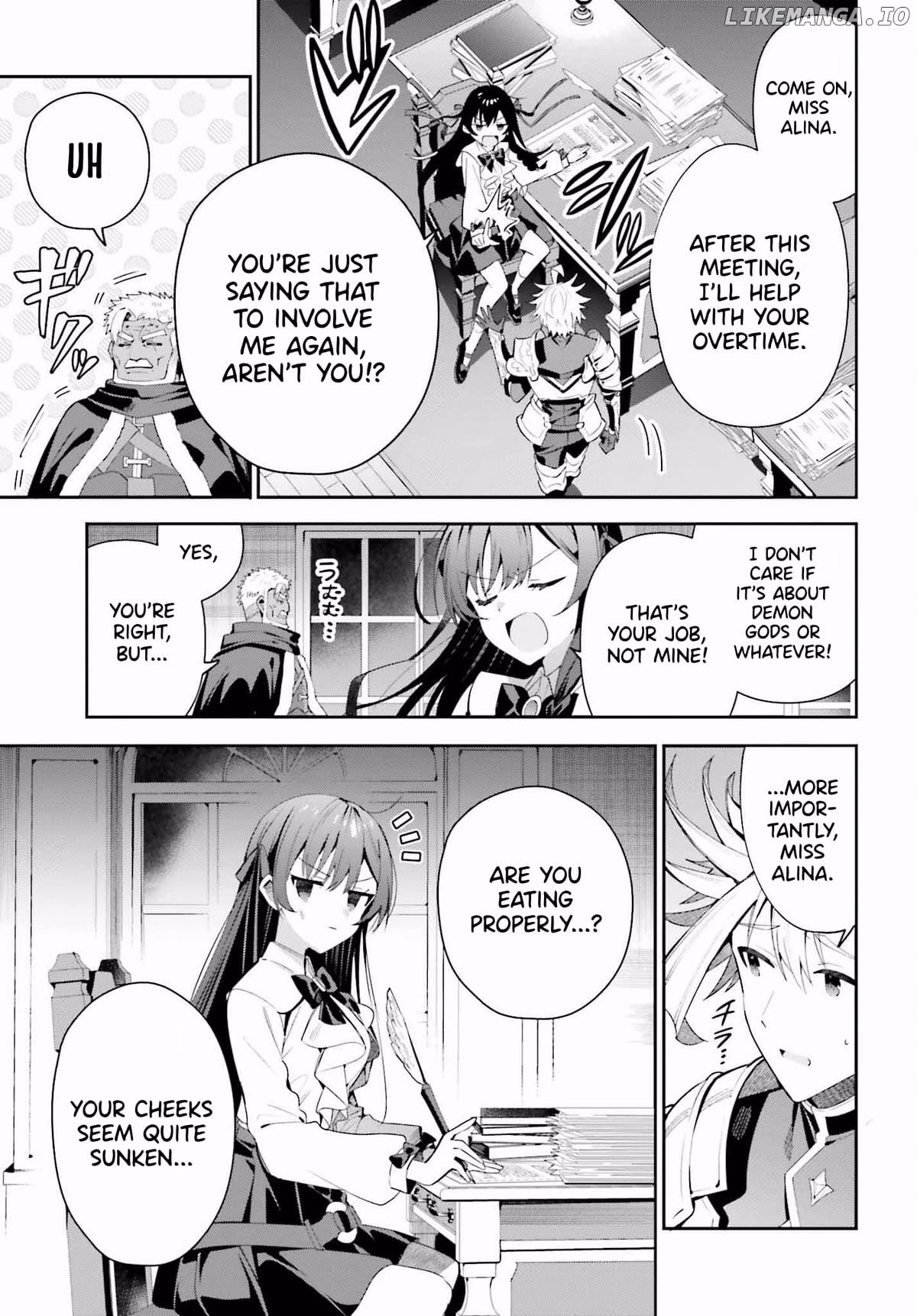 I’m the guild receptionist, but since I don’t want to work overtime, I think I’ll just solo the boss Chapter 26 - page 9