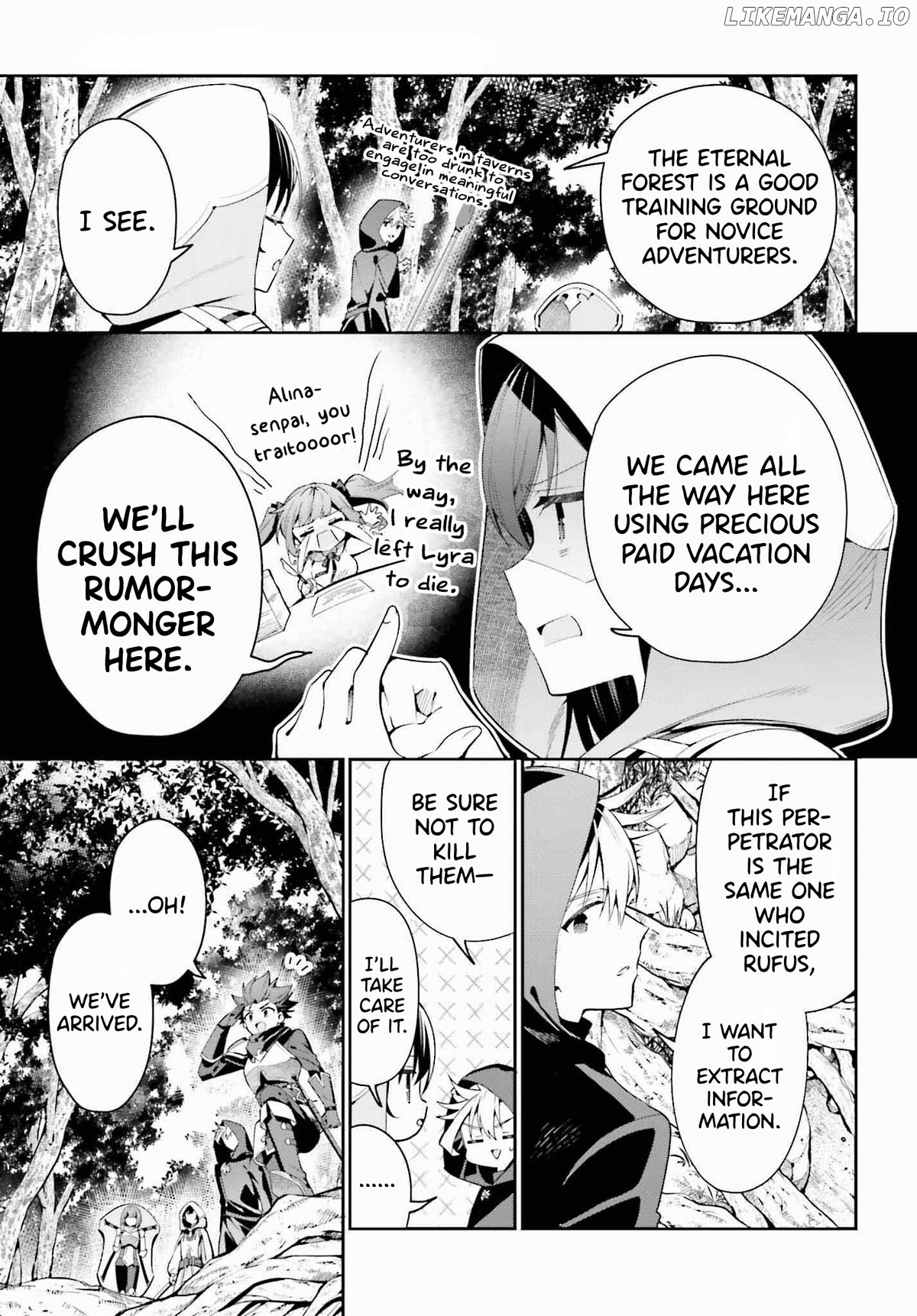 I’m the guild receptionist, but since I don’t want to work overtime, I think I’ll just solo the boss Chapter 27 - page 5