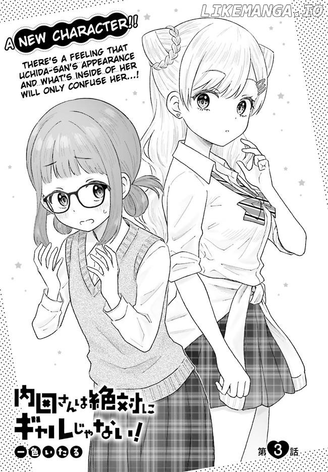 Uchida-San Wa Zettai Ni Gyaru Janai! Chapter 3 - page 1