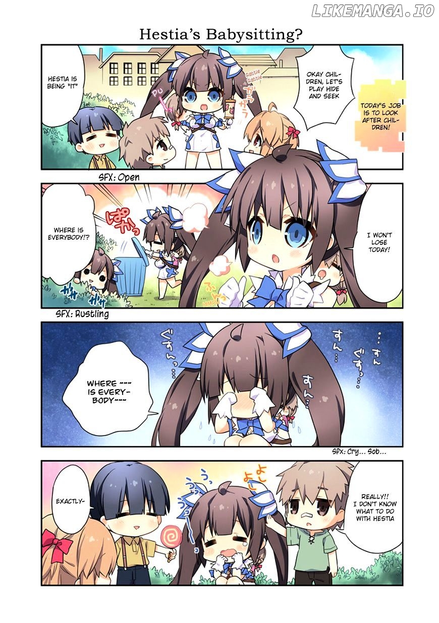 Dungeon ni Deai o Motomeru no wa Machigatte Iru Darou ka 4-koma - Kami-sama no Nichijou chapter 1 - page 5