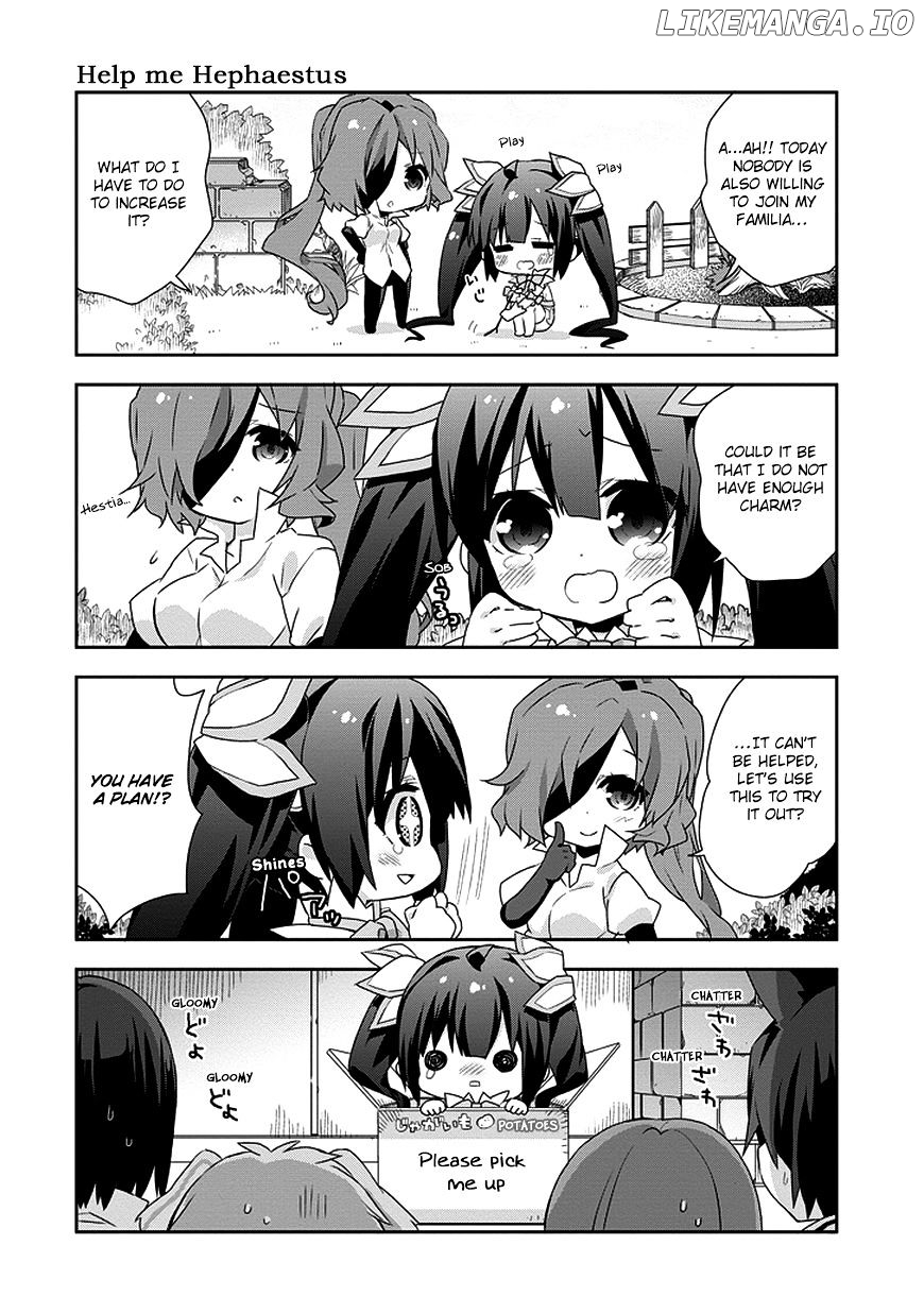 Dungeon ni Deai o Motomeru no wa Machigatte Iru Darou ka 4-koma - Kami-sama no Nichijou chapter 2 - page 8