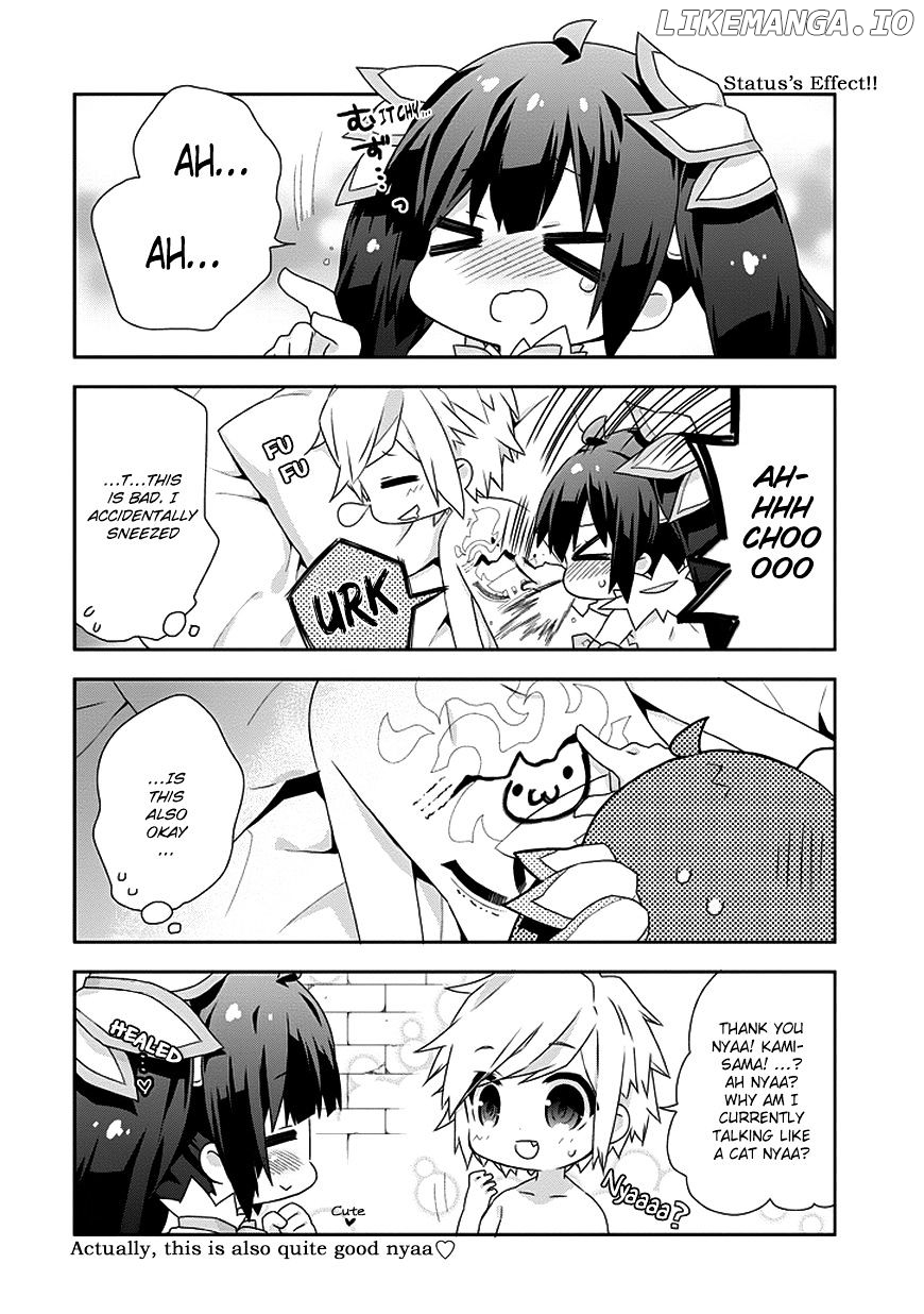 Dungeon ni Deai o Motomeru no wa Machigatte Iru Darou ka 4-koma - Kami-sama no Nichijou chapter 3 - page 4