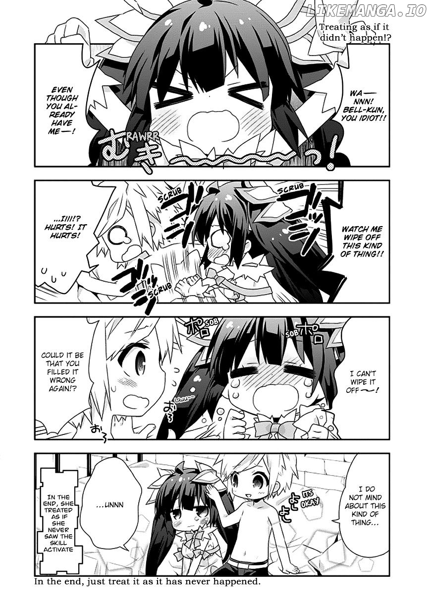 Dungeon ni Deai o Motomeru no wa Machigatte Iru Darou ka 4-koma - Kami-sama no Nichijou chapter 3 - page 6