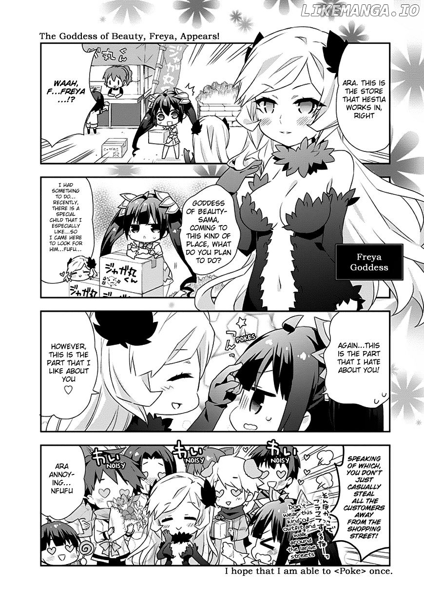 Dungeon ni Deai o Motomeru no wa Machigatte Iru Darou ka 4-koma - Kami-sama no Nichijou chapter 4 - page 5