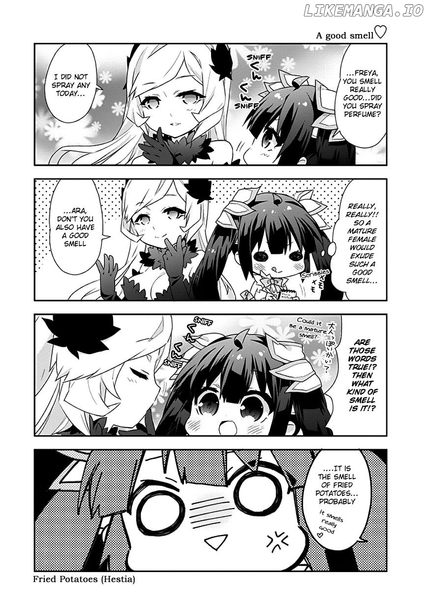 Dungeon ni Deai o Motomeru no wa Machigatte Iru Darou ka 4-koma - Kami-sama no Nichijou chapter 4 - page 6