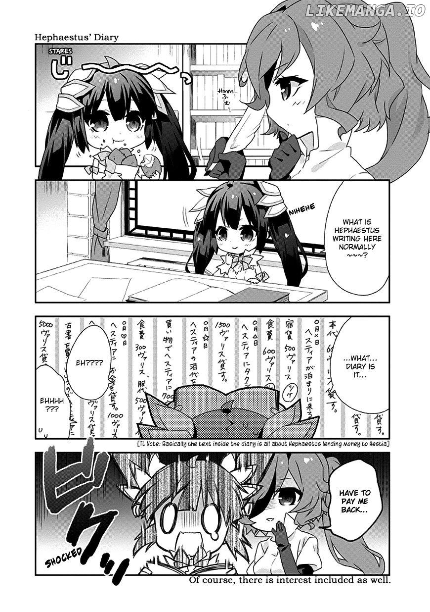 Dungeon ni Deai o Motomeru no wa Machigatte Iru Darou ka 4-koma - Kami-sama no Nichijou chapter 5 - page 2