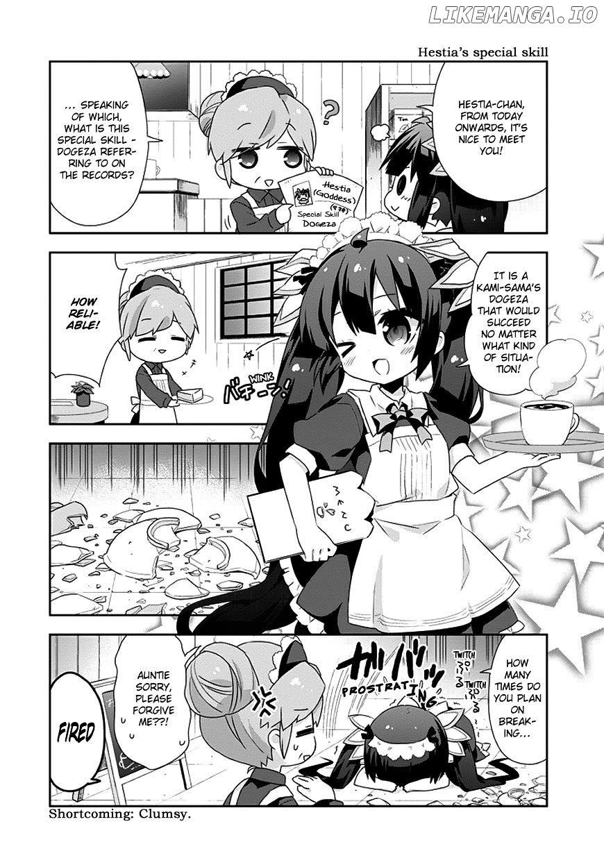 Dungeon ni Deai o Motomeru no wa Machigatte Iru Darou ka 4-koma - Kami-sama no Nichijou chapter 5 - page 6