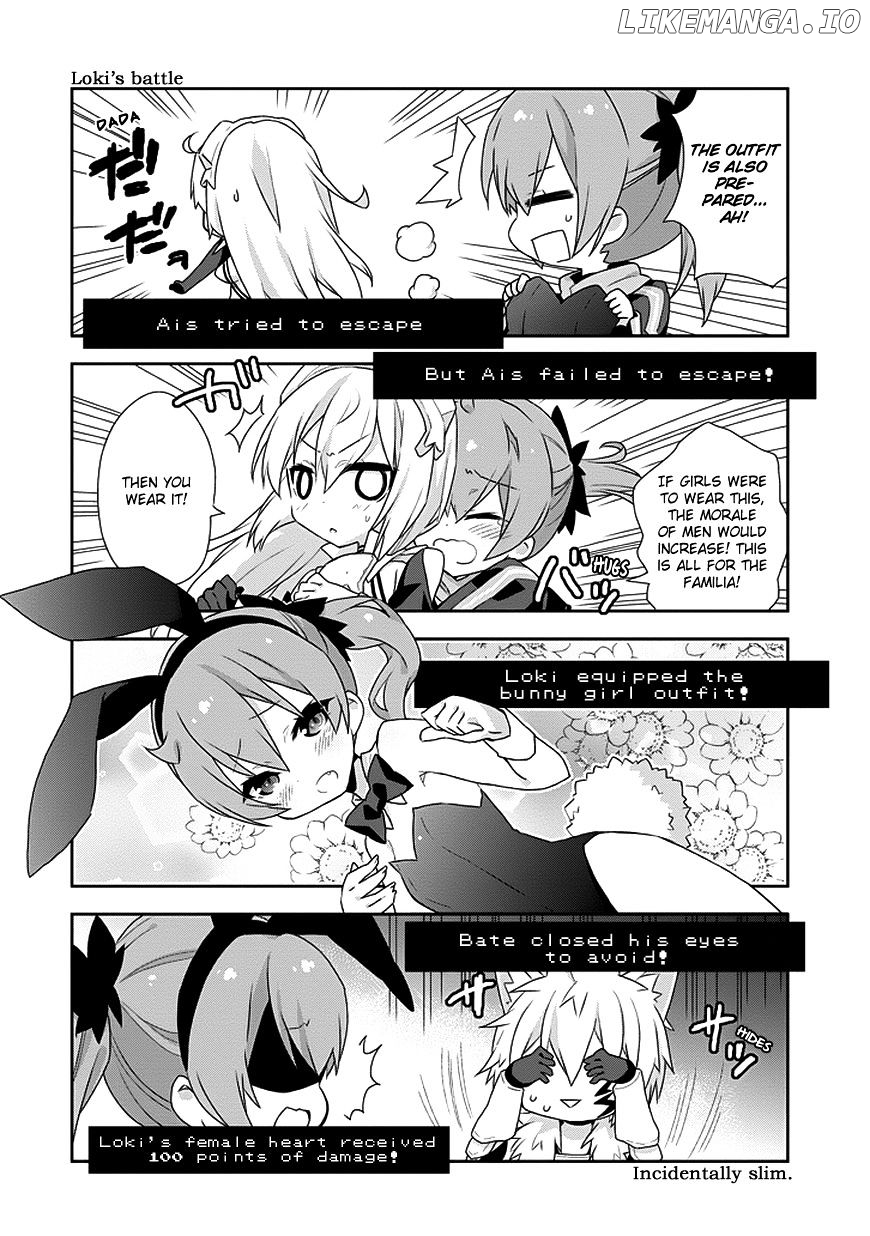 Dungeon ni Deai o Motomeru no wa Machigatte Iru Darou ka 4-koma - Kami-sama no Nichijou chapter 5 - page 8