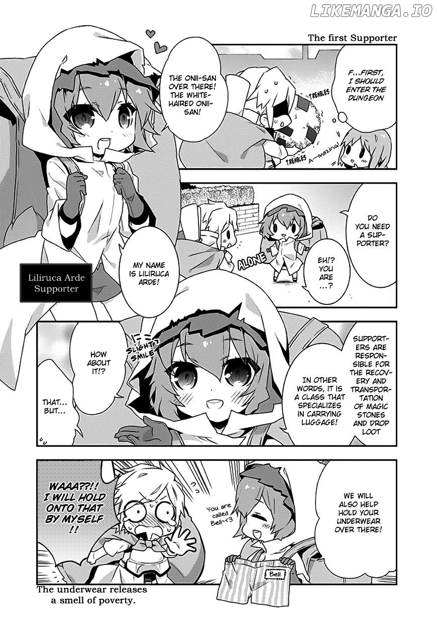 Dungeon ni Deai o Motomeru no wa Machigatte Iru Darou ka 4-koma - Kami-sama no Nichijou chapter 6 - page 4