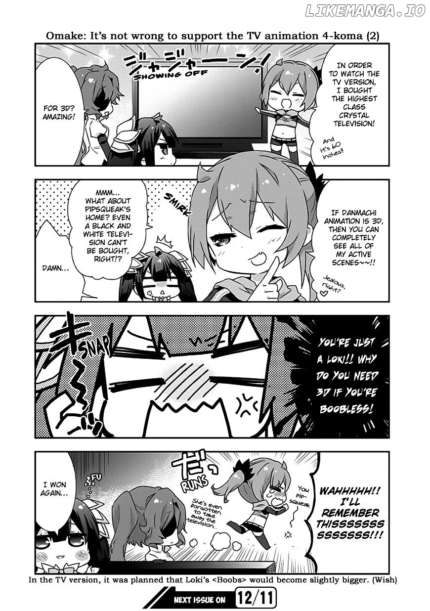 Dungeon ni Deai o Motomeru no wa Machigatte Iru Darou ka 4-koma - Kami-sama no Nichijou chapter 7 - page 10
