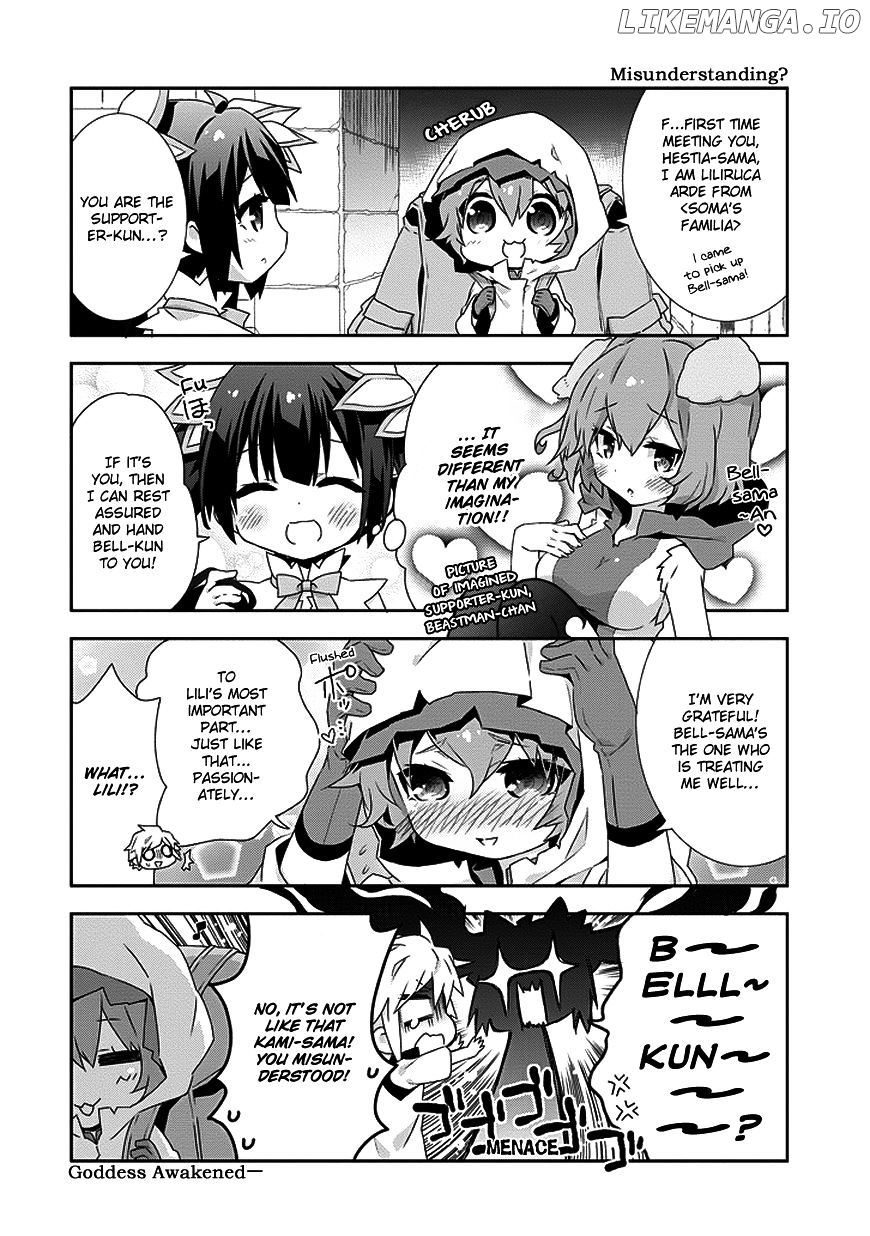 Dungeon ni Deai o Motomeru no wa Machigatte Iru Darou ka 4-koma - Kami-sama no Nichijou chapter 7 - page 2