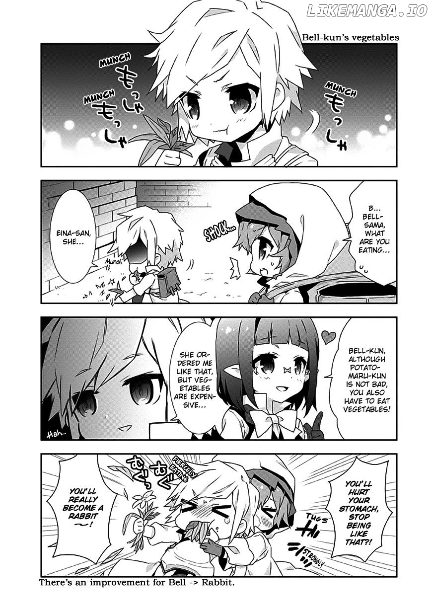 Dungeon ni Deai o Motomeru no wa Machigatte Iru Darou ka 4-koma - Kami-sama no Nichijou chapter 7 - page 5