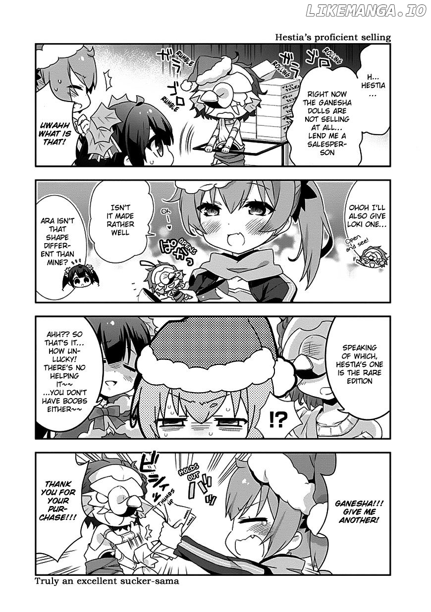 Dungeon ni Deai o Motomeru no wa Machigatte Iru Darou ka 4-koma - Kami-sama no Nichijou chapter 8 - page 6