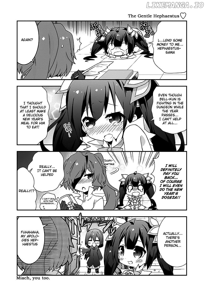 Dungeon ni Deai o Motomeru no wa Machigatte Iru Darou ka 4-koma - Kami-sama no Nichijou chapter 9 - page 2