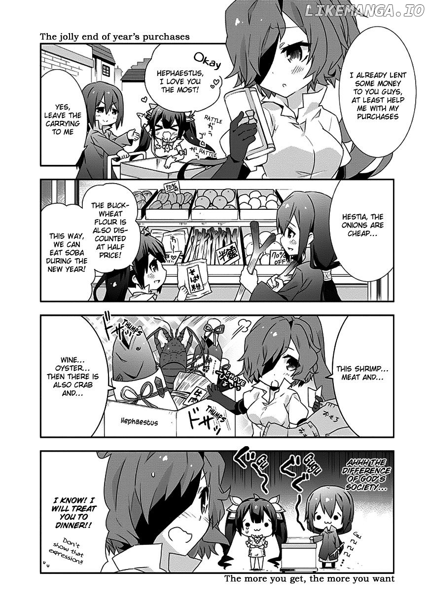 Dungeon ni Deai o Motomeru no wa Machigatte Iru Darou ka 4-koma - Kami-sama no Nichijou chapter 9 - page 3