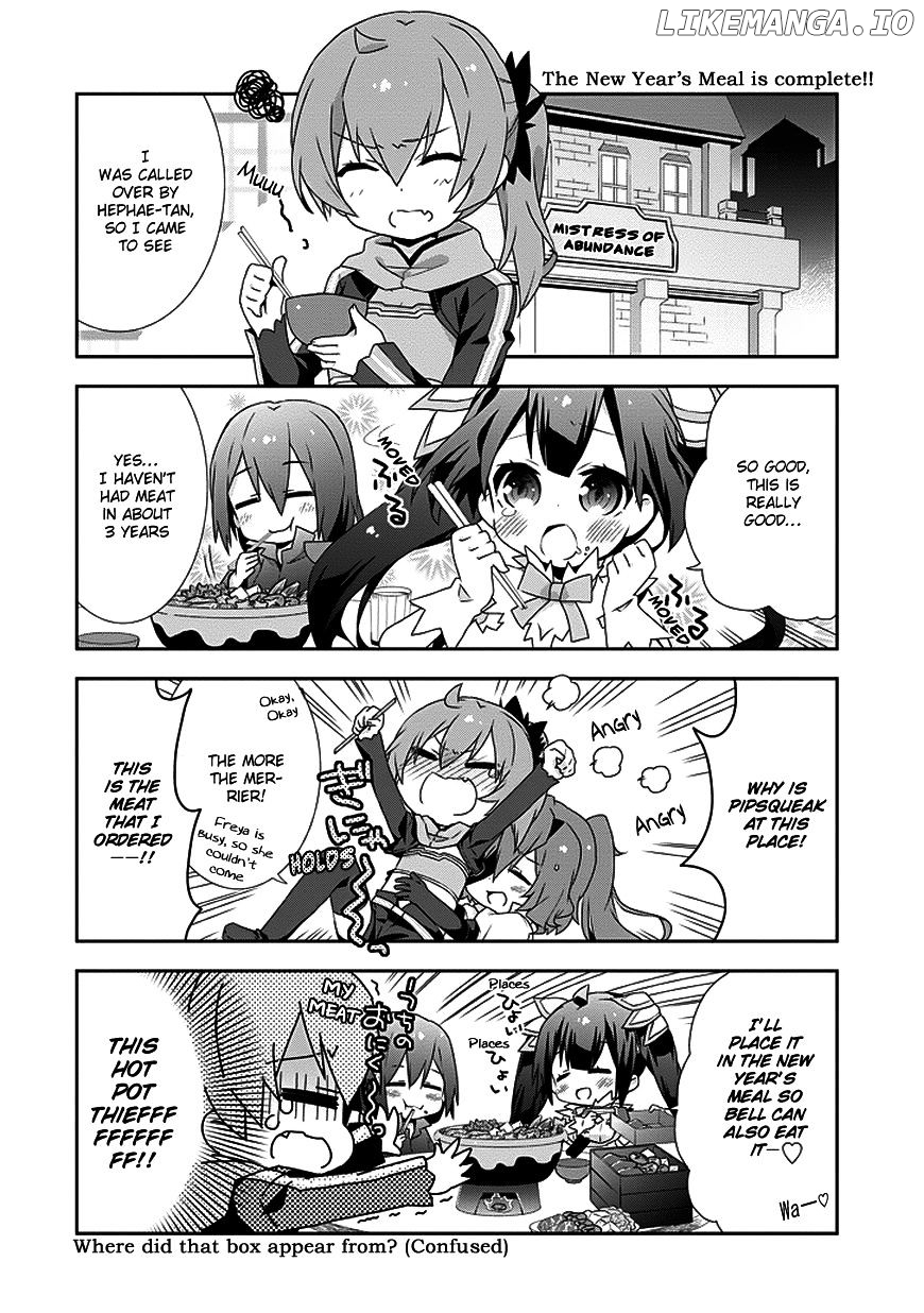 Dungeon ni Deai o Motomeru no wa Machigatte Iru Darou ka 4-koma - Kami-sama no Nichijou chapter 9 - page 4