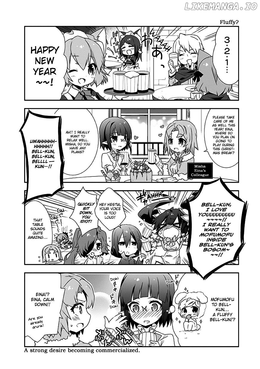 Dungeon ni Deai o Motomeru no wa Machigatte Iru Darou ka 4-koma - Kami-sama no Nichijou chapter 9 - page 5