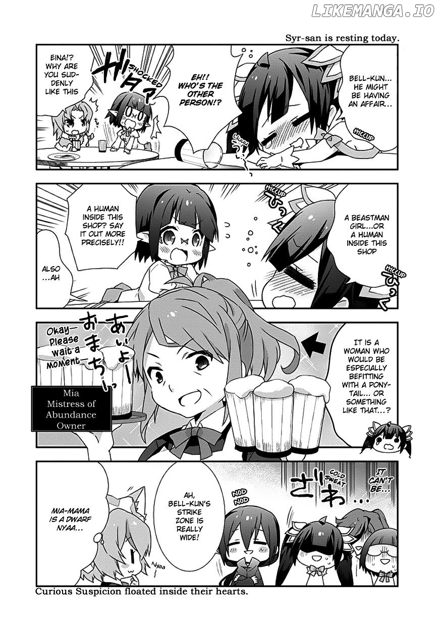Dungeon ni Deai o Motomeru no wa Machigatte Iru Darou ka 4-koma - Kami-sama no Nichijou chapter 9 - page 6