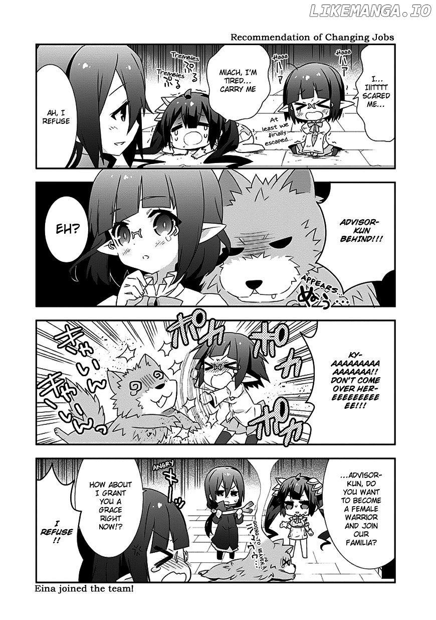 Dungeon ni Deai o Motomeru no wa Machigatte Iru Darou ka 4-koma - Kami-sama no Nichijou chapter 10 - page 6