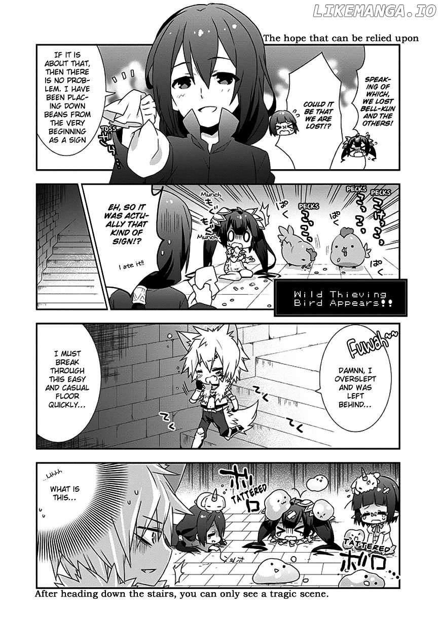 Dungeon ni Deai o Motomeru no wa Machigatte Iru Darou ka 4-koma - Kami-sama no Nichijou chapter 10 - page 8