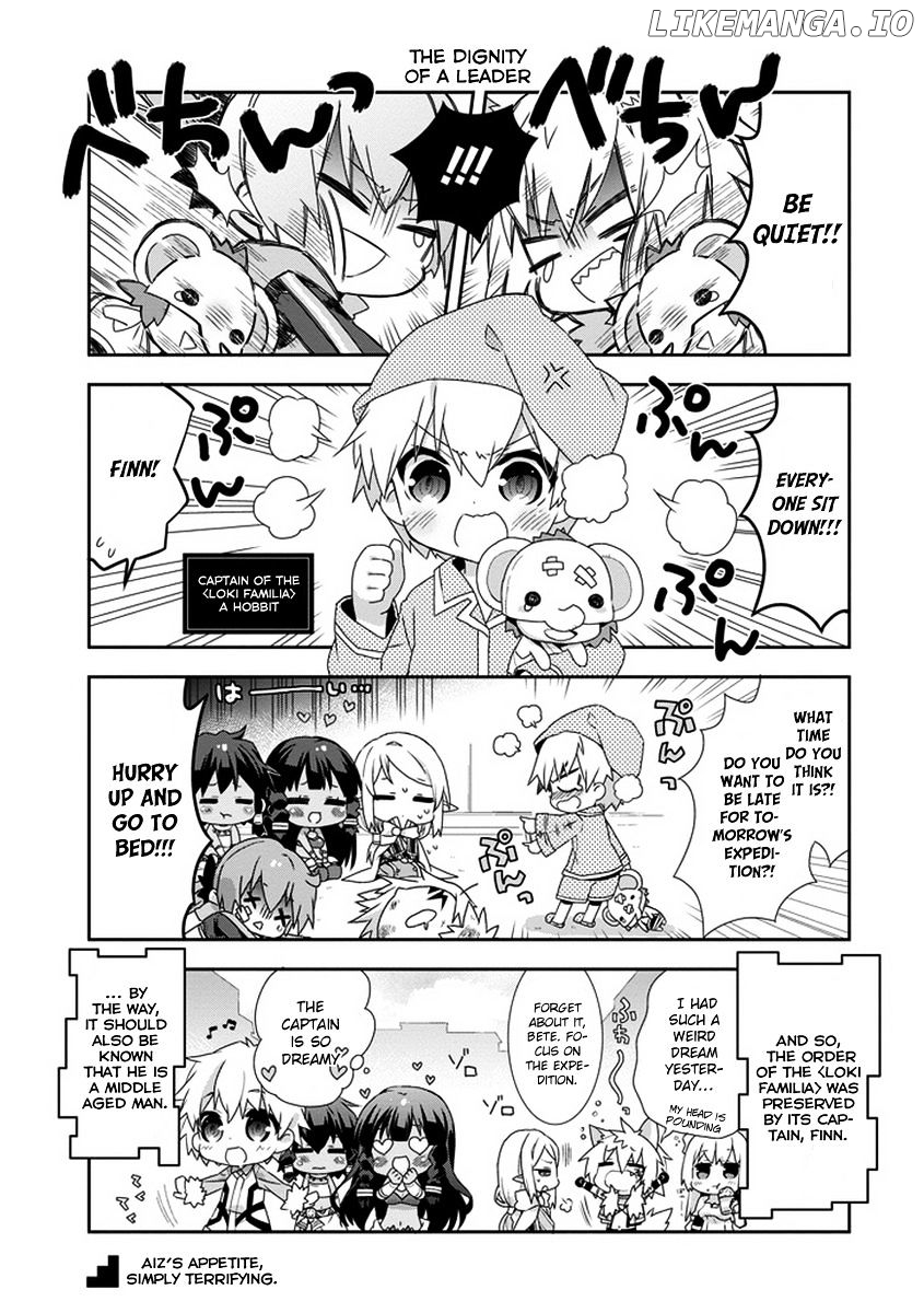 Dungeon ni Deai o Motomeru no wa Machigatte Iru Darou ka 4-koma - Kami-sama no Nichijou chapter 10.1 - page 10