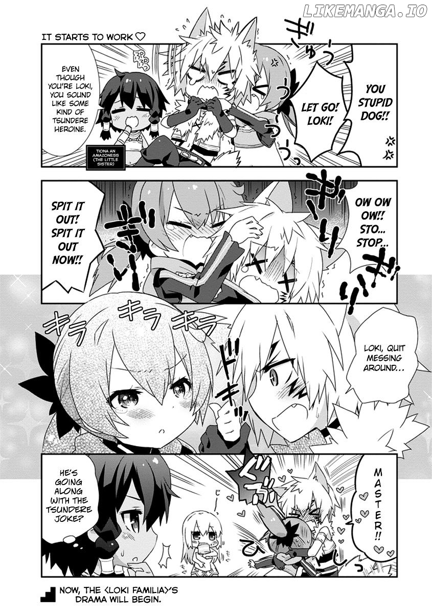 Dungeon ni Deai o Motomeru no wa Machigatte Iru Darou ka 4-koma - Kami-sama no Nichijou chapter 10.1 - page 4