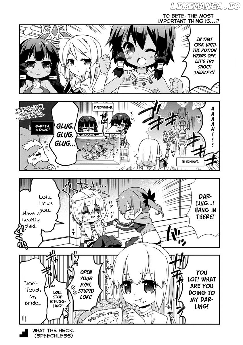 Dungeon ni Deai o Motomeru no wa Machigatte Iru Darou ka 4-koma - Kami-sama no Nichijou chapter 10.1 - page 9