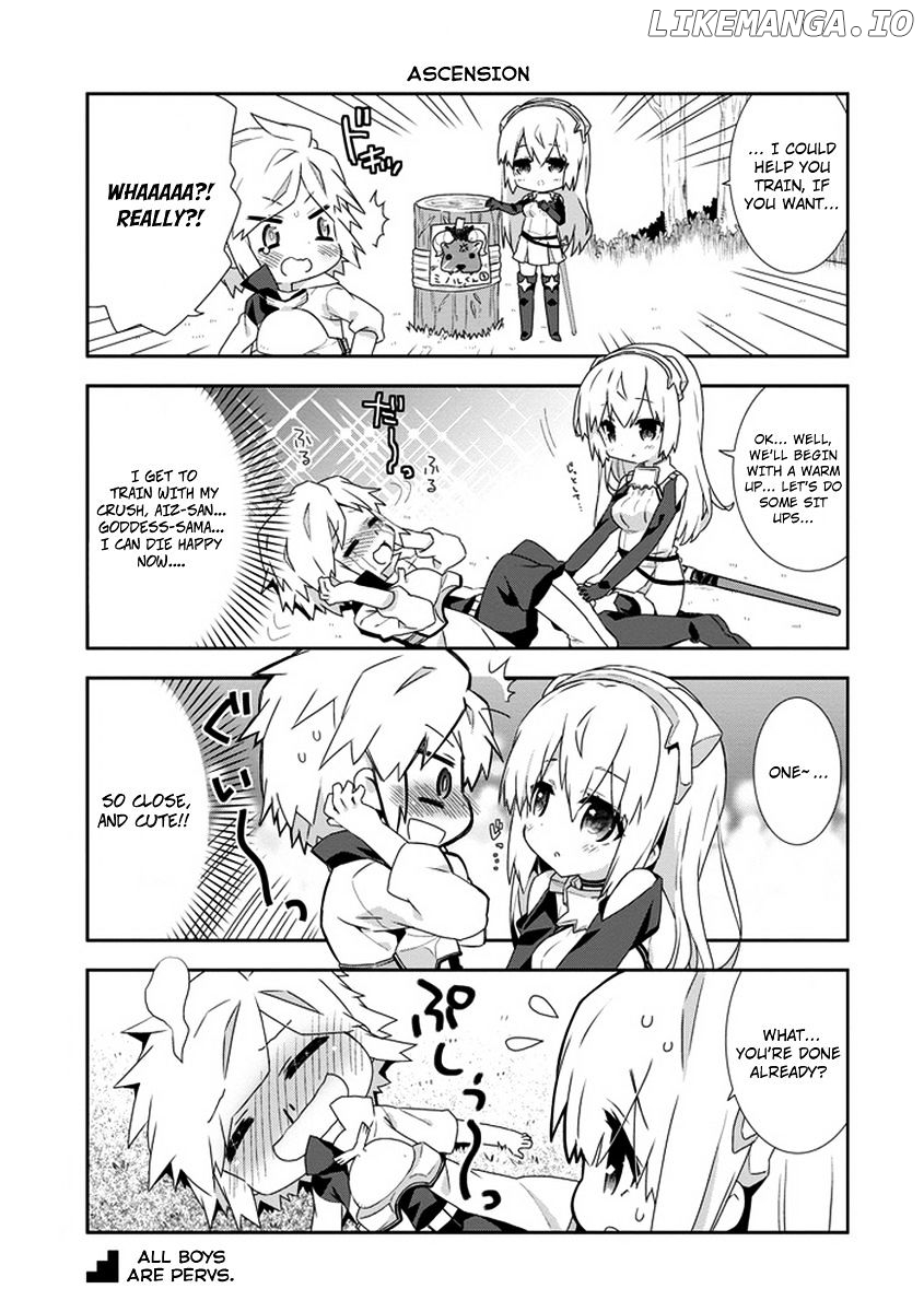 Dungeon ni Deai o Motomeru no wa Machigatte Iru Darou ka 4-koma - Kami-sama no Nichijou chapter 11 - page 5