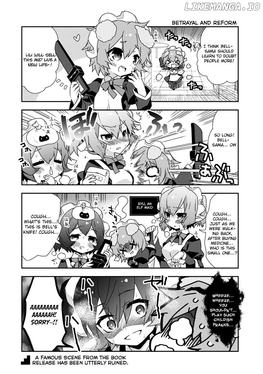 Dungeon ni Deai o Motomeru no wa Machigatte Iru Darou ka 4-koma - Kami-sama no Nichijou chapter 12 - page 8