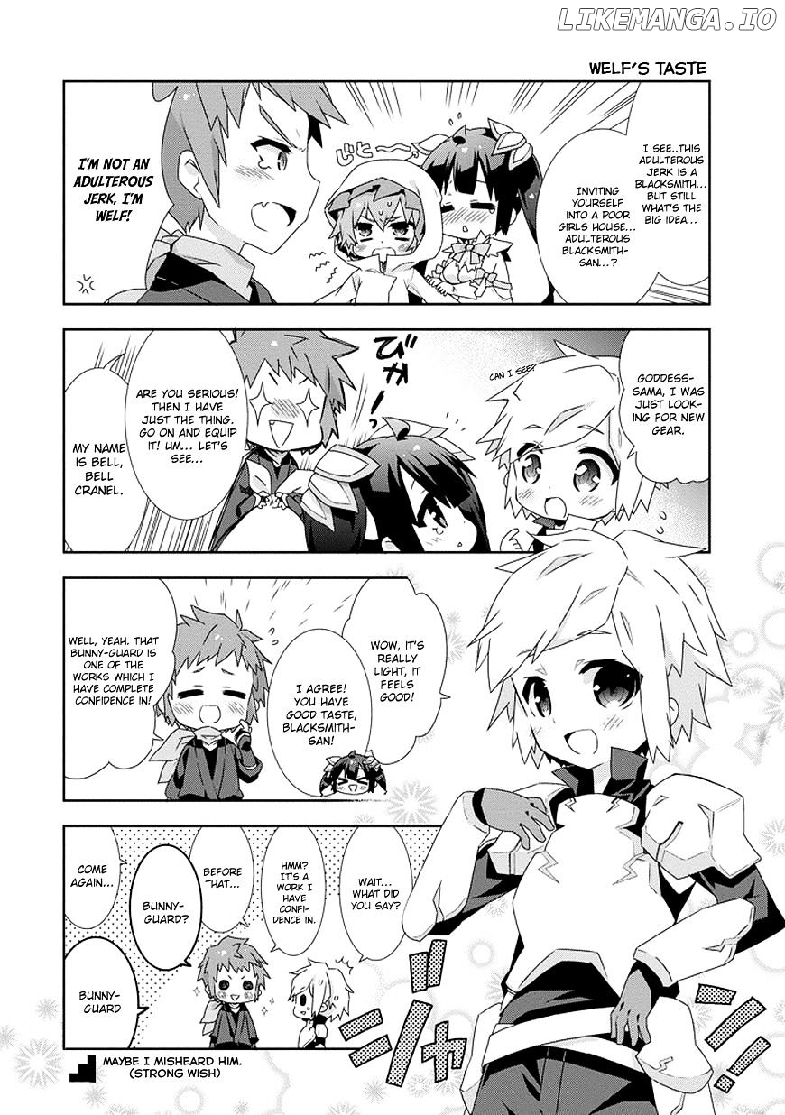Dungeon ni Deai o Motomeru no wa Machigatte Iru Darou ka 4-koma - Kami-sama no Nichijou chapter 13 - page 6
