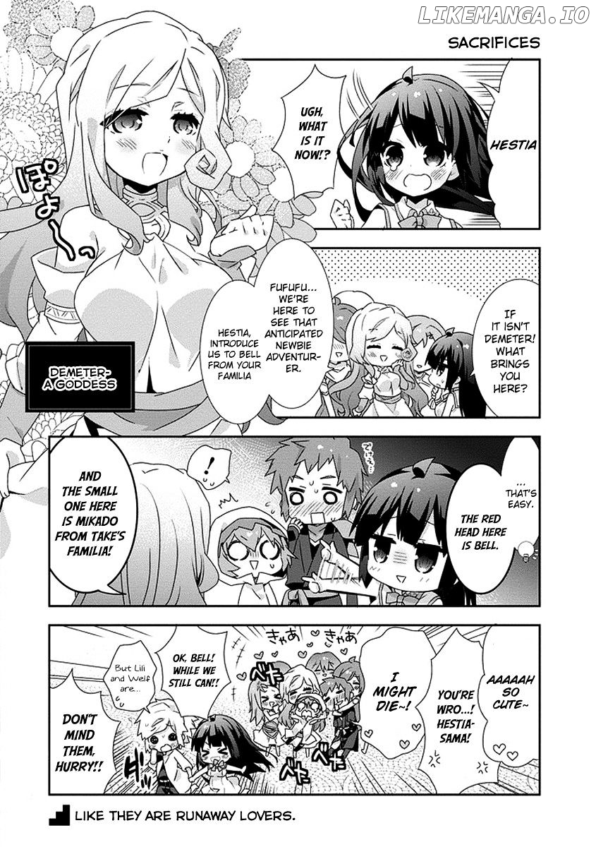 Dungeon ni Deai o Motomeru no wa Machigatte Iru Darou ka 4-koma - Kami-sama no Nichijou chapter 14 - page 8