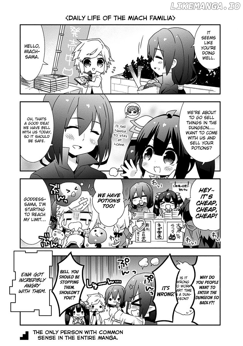 Dungeon ni Deai o Motomeru no wa Machigatte Iru Darou ka 4-koma - Kami-sama no Nichijou chapter 14.1 - page 8