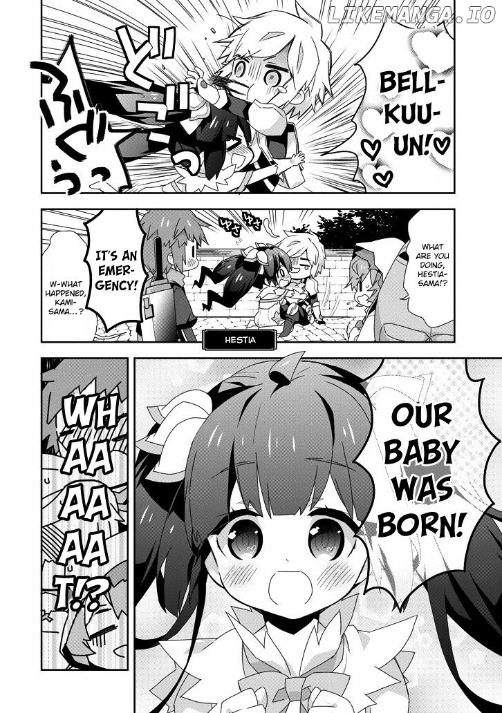 Dungeon ni Deai o Motomeru no wa Machigatte Iru Darou ka 4-koma - Kami-sama no Nichijou chapter 15 - page 6