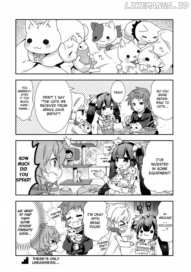 Dungeon ni Deai o Motomeru no wa Machigatte Iru Darou ka 4-koma - Kami-sama no Nichijou chapter 15 - page 8