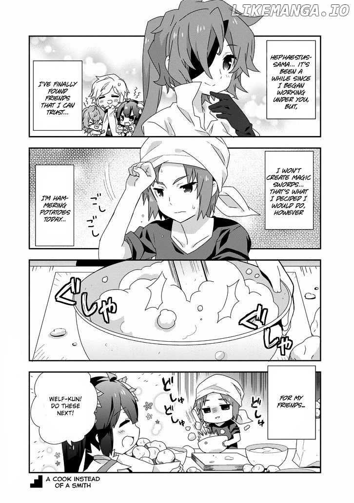 Dungeon ni Deai o Motomeru no wa Machigatte Iru Darou ka 4-koma - Kami-sama no Nichijou chapter 16 - page 6