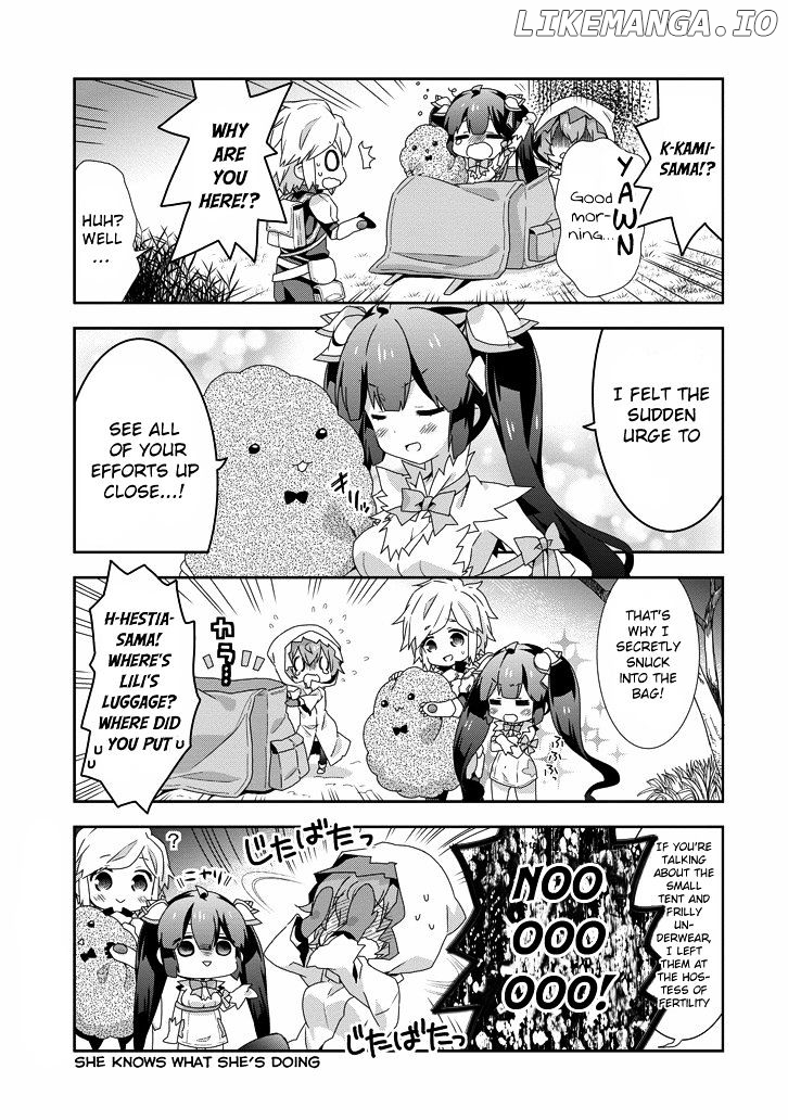 Dungeon ni Deai o Motomeru no wa Machigatte Iru Darou ka 4-koma - Kami-sama no Nichijou chapter 17 - page 5