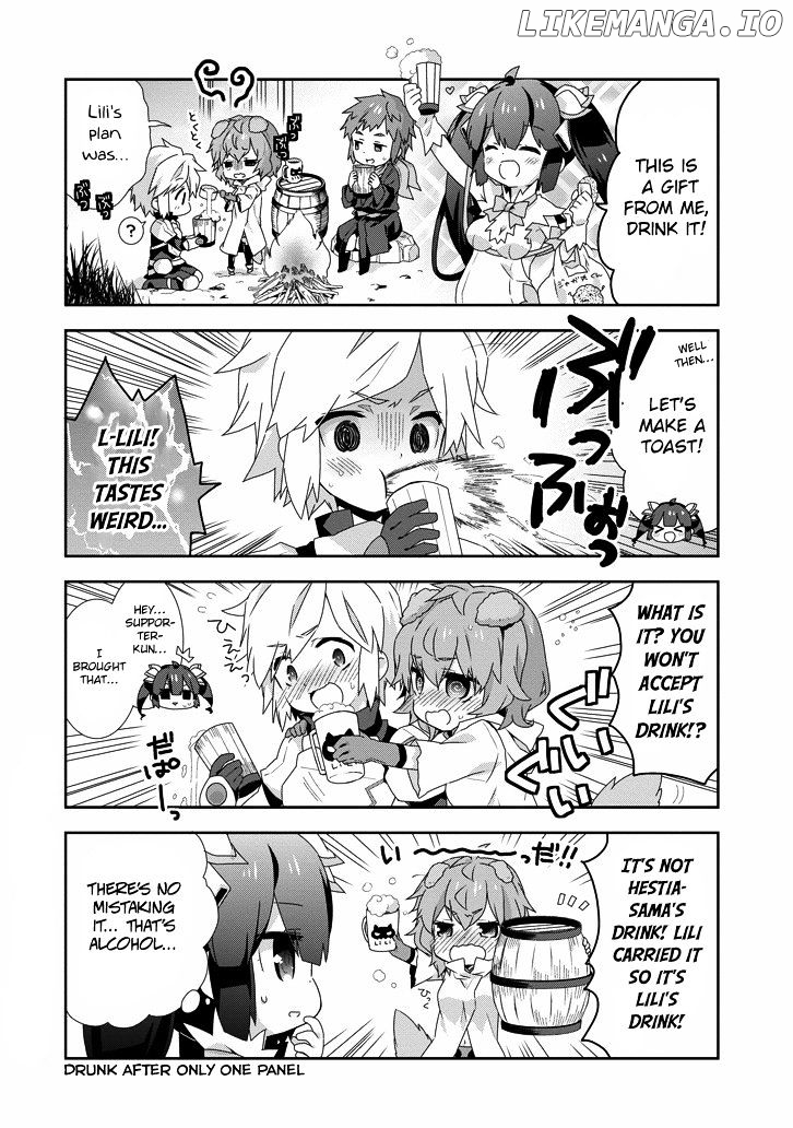 Dungeon ni Deai o Motomeru no wa Machigatte Iru Darou ka 4-koma - Kami-sama no Nichijou chapter 17 - page 6
