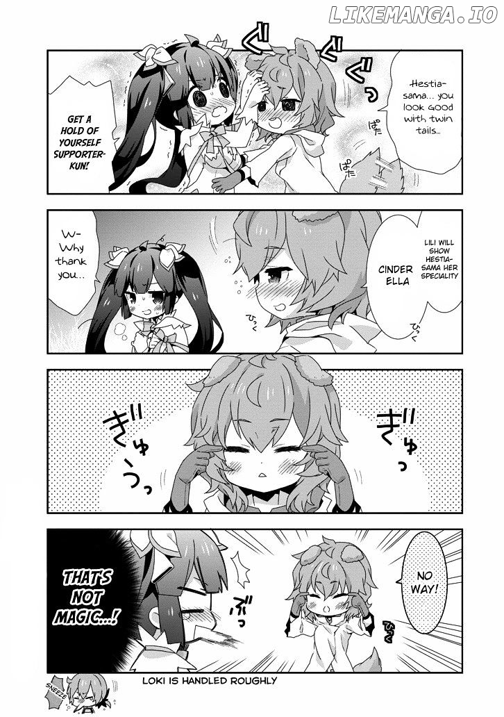 Dungeon ni Deai o Motomeru no wa Machigatte Iru Darou ka 4-koma - Kami-sama no Nichijou chapter 17 - page 7