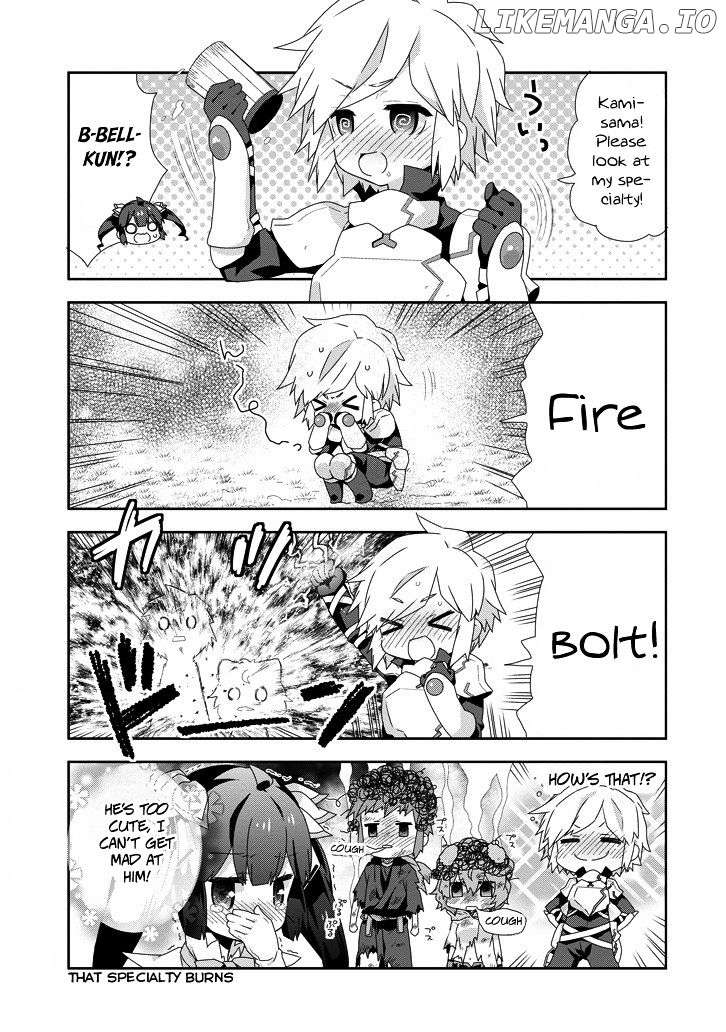 Dungeon ni Deai o Motomeru no wa Machigatte Iru Darou ka 4-koma - Kami-sama no Nichijou chapter 17 - page 9