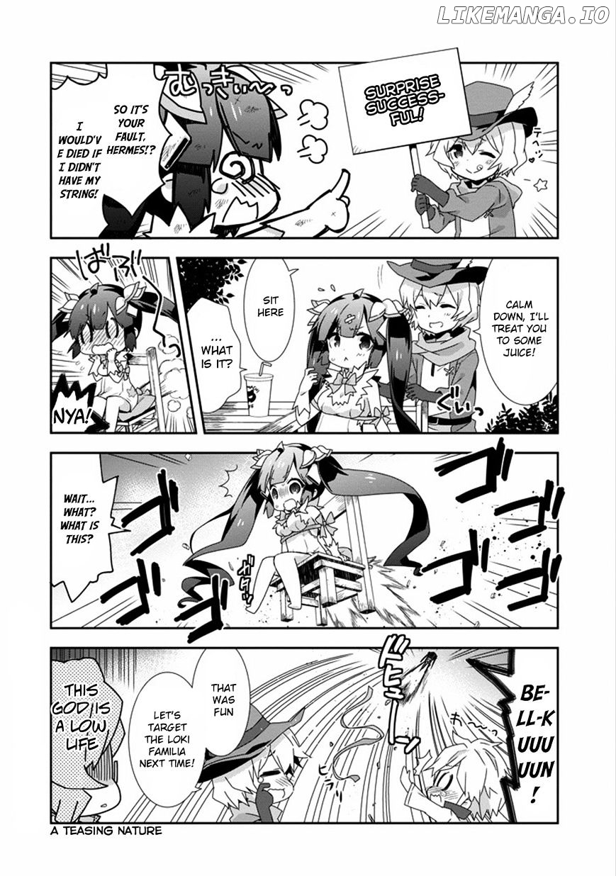 Dungeon ni Deai o Motomeru no wa Machigatte Iru Darou ka 4-koma - Kami-sama no Nichijou chapter 18 - page 10