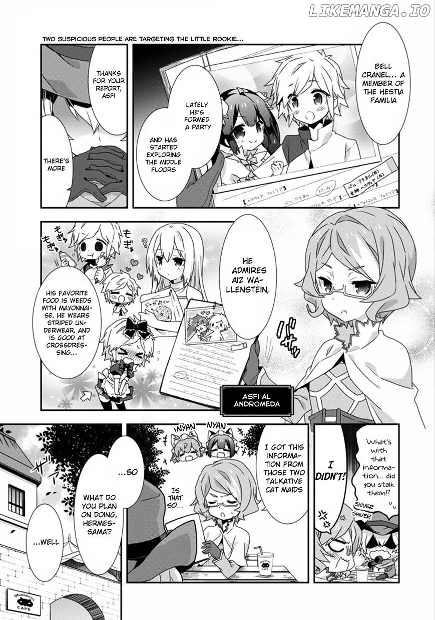 Dungeon ni Deai o Motomeru no wa Machigatte Iru Darou ka 4-koma - Kami-sama no Nichijou chapter 18 - page 3