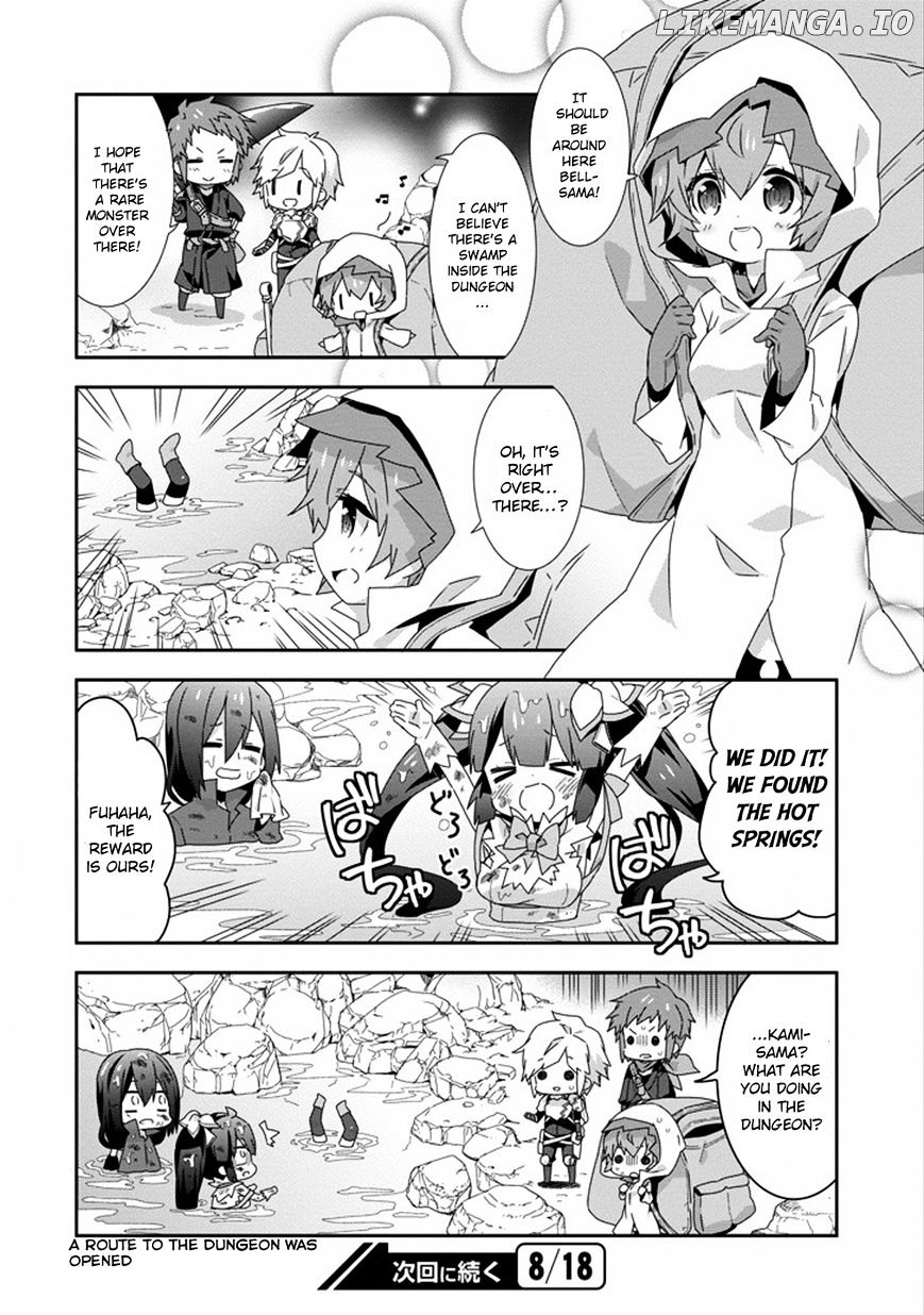 Dungeon ni Deai o Motomeru no wa Machigatte Iru Darou ka 4-koma - Kami-sama no Nichijou chapter 19 - page 12