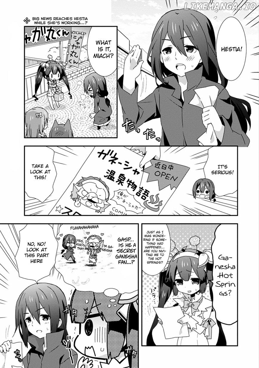 Dungeon ni Deai o Motomeru no wa Machigatte Iru Darou ka 4-koma - Kami-sama no Nichijou chapter 19 - page 5