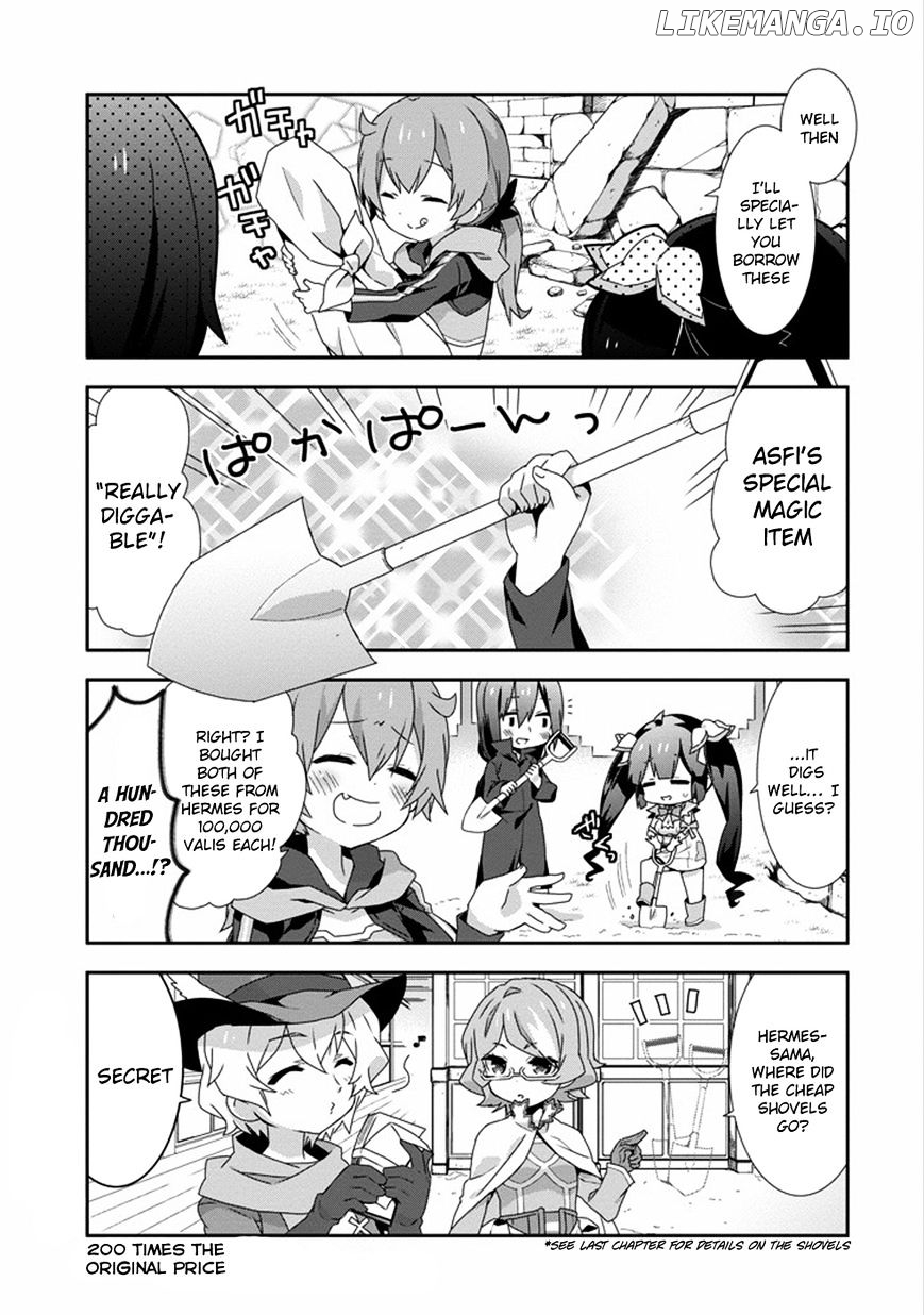 Dungeon ni Deai o Motomeru no wa Machigatte Iru Darou ka 4-koma - Kami-sama no Nichijou chapter 19 - page 9