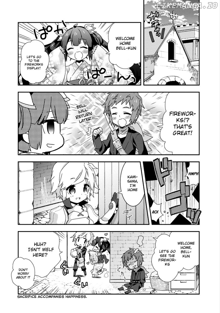 Dungeon ni Deai o Motomeru no wa Machigatte Iru Darou ka 4-koma - Kami-sama no Nichijou chapter 20 - page 10