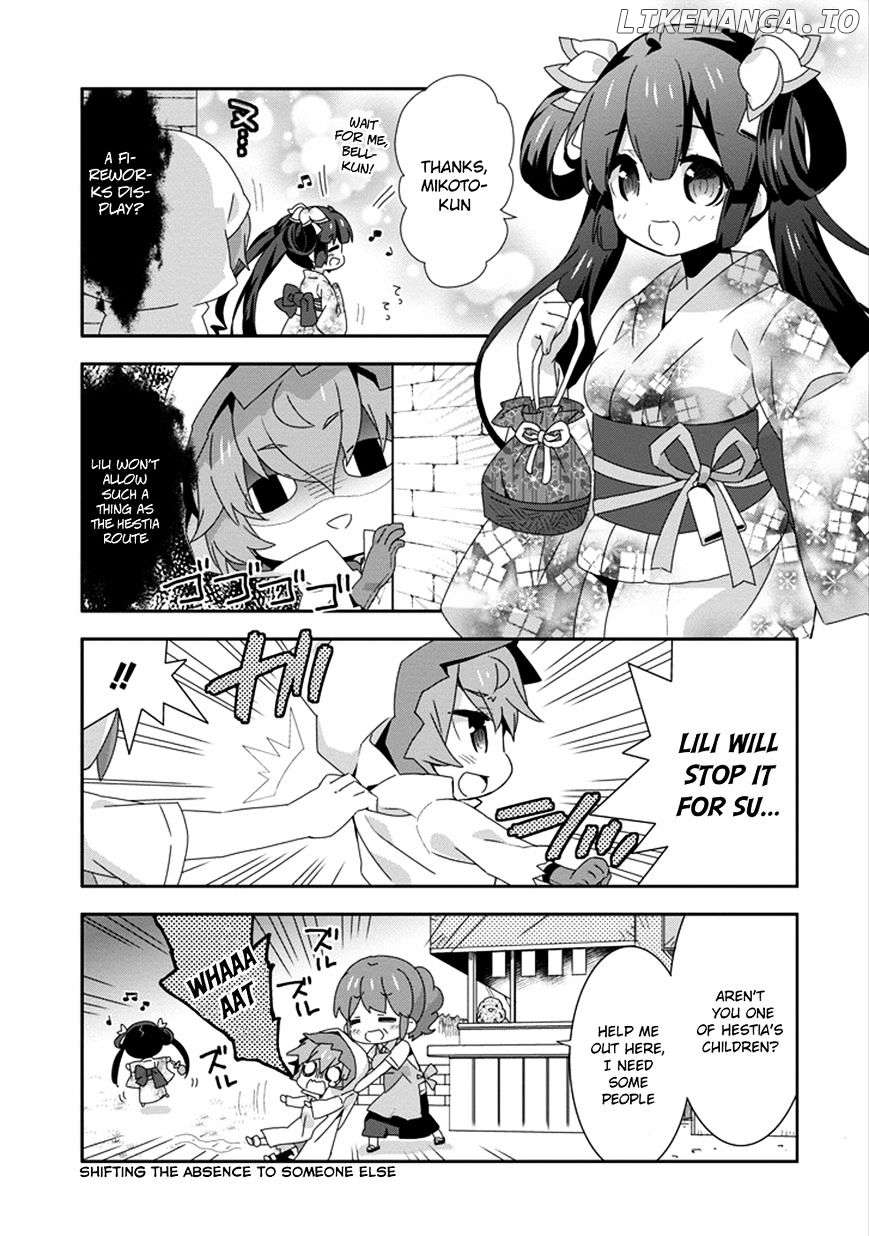 Dungeon ni Deai o Motomeru no wa Machigatte Iru Darou ka 4-koma - Kami-sama no Nichijou chapter 20 - page 9