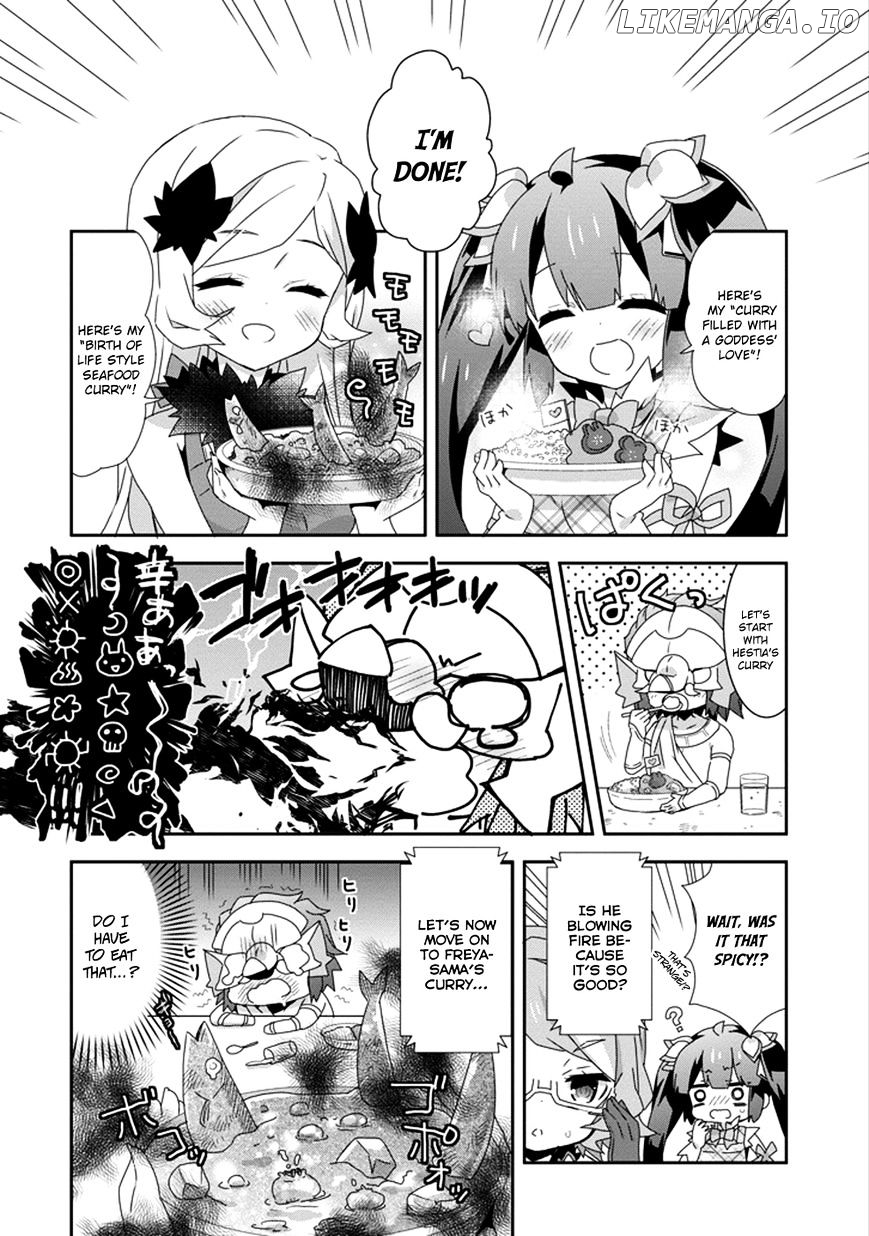 Dungeon ni Deai o Motomeru no wa Machigatte Iru Darou ka 4-koma - Kami-sama no Nichijou chapter 21 - page 12
