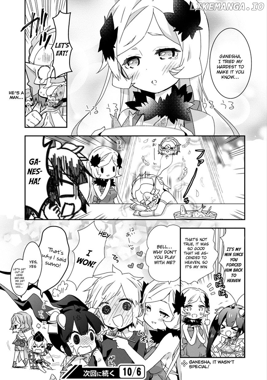 Dungeon ni Deai o Motomeru no wa Machigatte Iru Darou ka 4-koma - Kami-sama no Nichijou chapter 21 - page 13